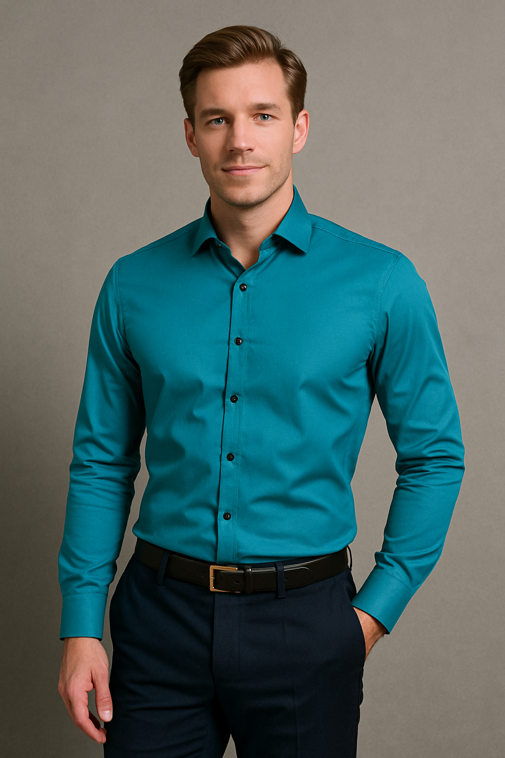 Men's Cotton Breathable Long Sleeve Shirt