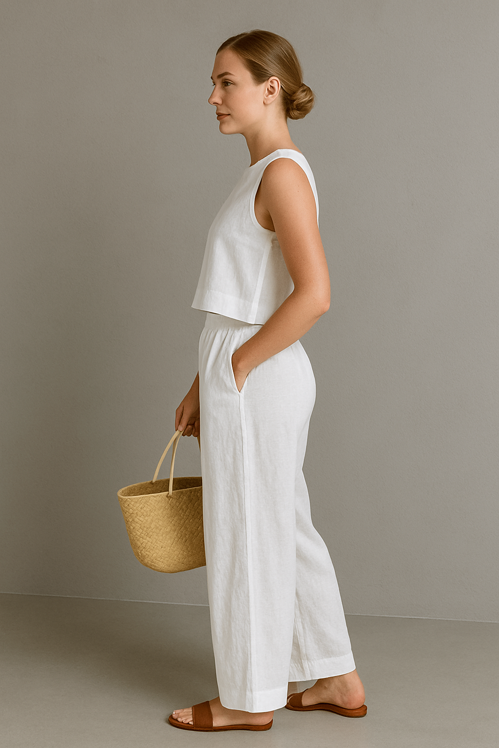 Women's Summer Two Piece Tank Top and Pants Set