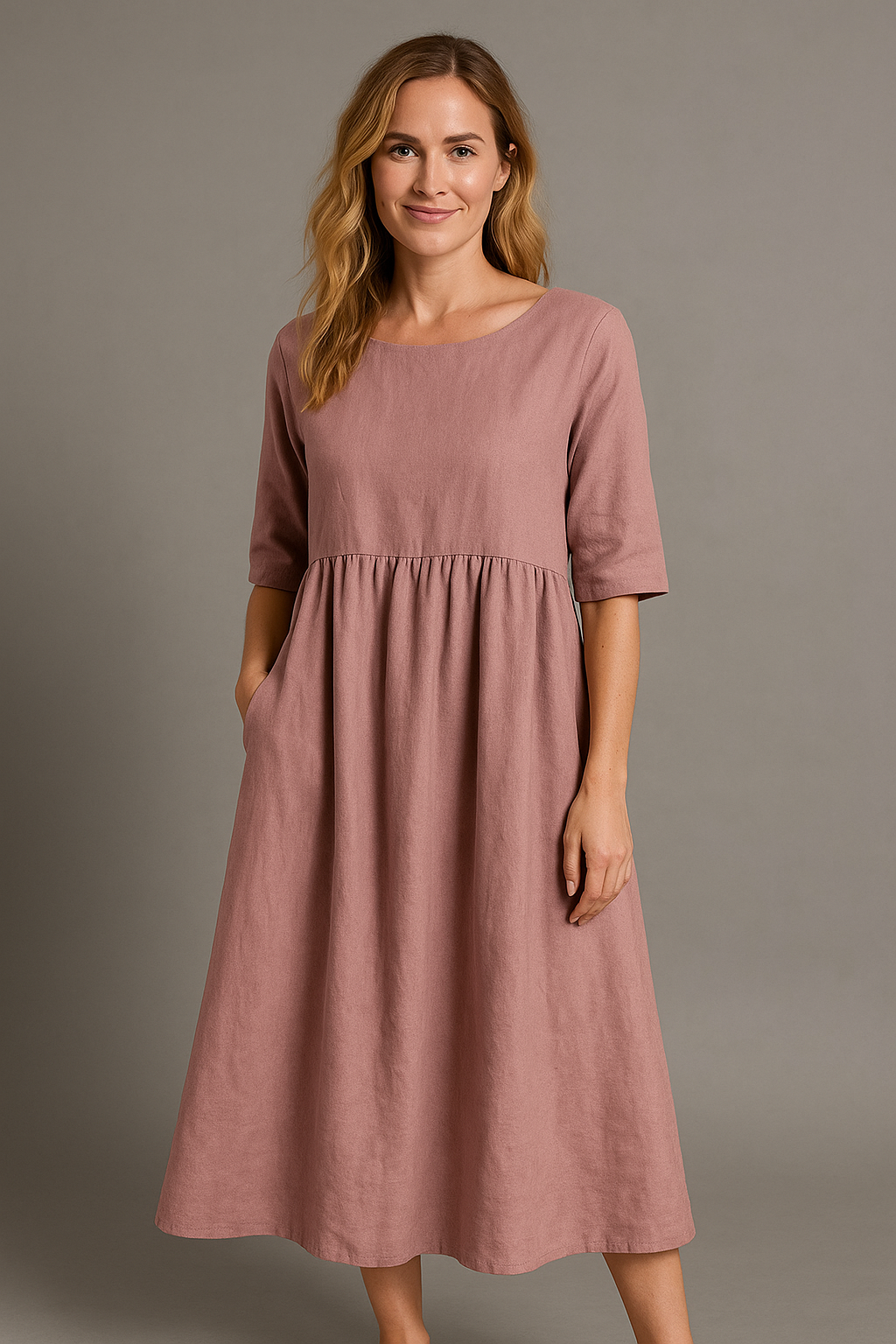 Women's Boho Long Sleeve Maxi Dress