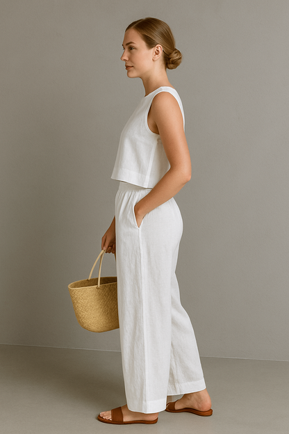 Women's Summer Two Piece Tank Top and Pants Set