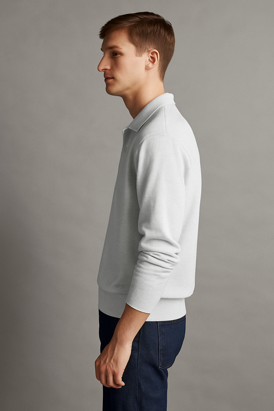 Men's Polo T-Shirt With Button Closure