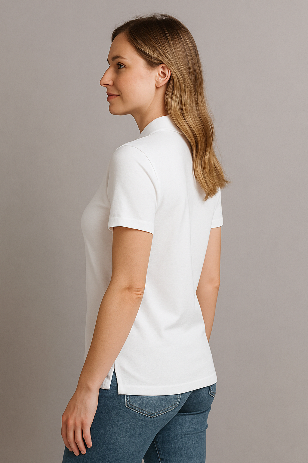 Women's Summer Polo T-Shirt With Short Sleeves
