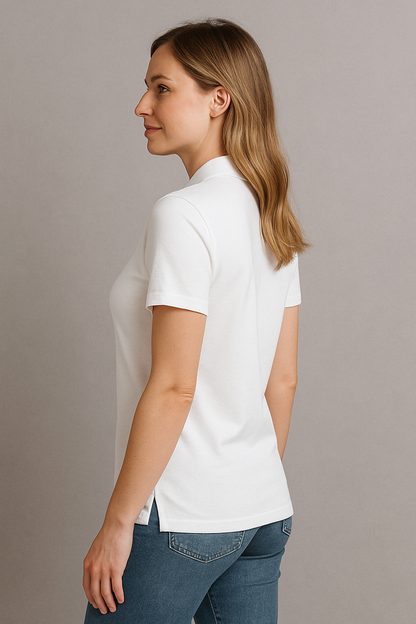 Women's Summer Polo T-Shirt With Short Sleeves