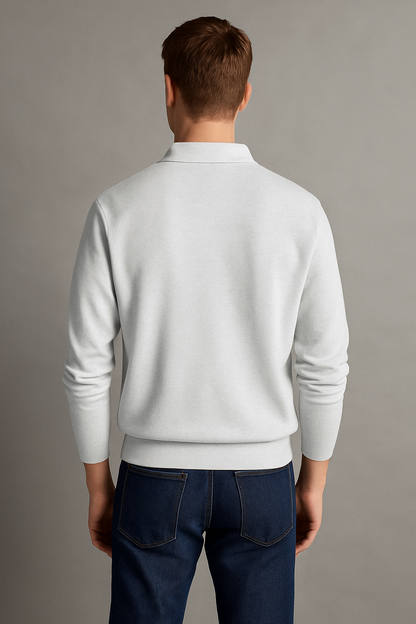 Men's Polo T-Shirt With Button Closure