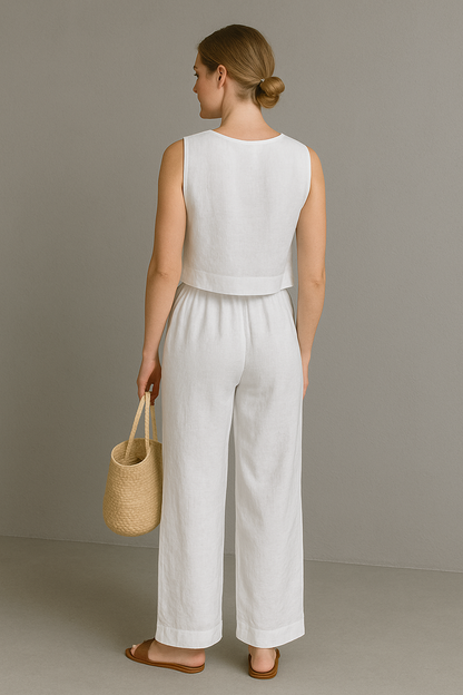 Women's Summer Two Piece Tank Top and Pants Set