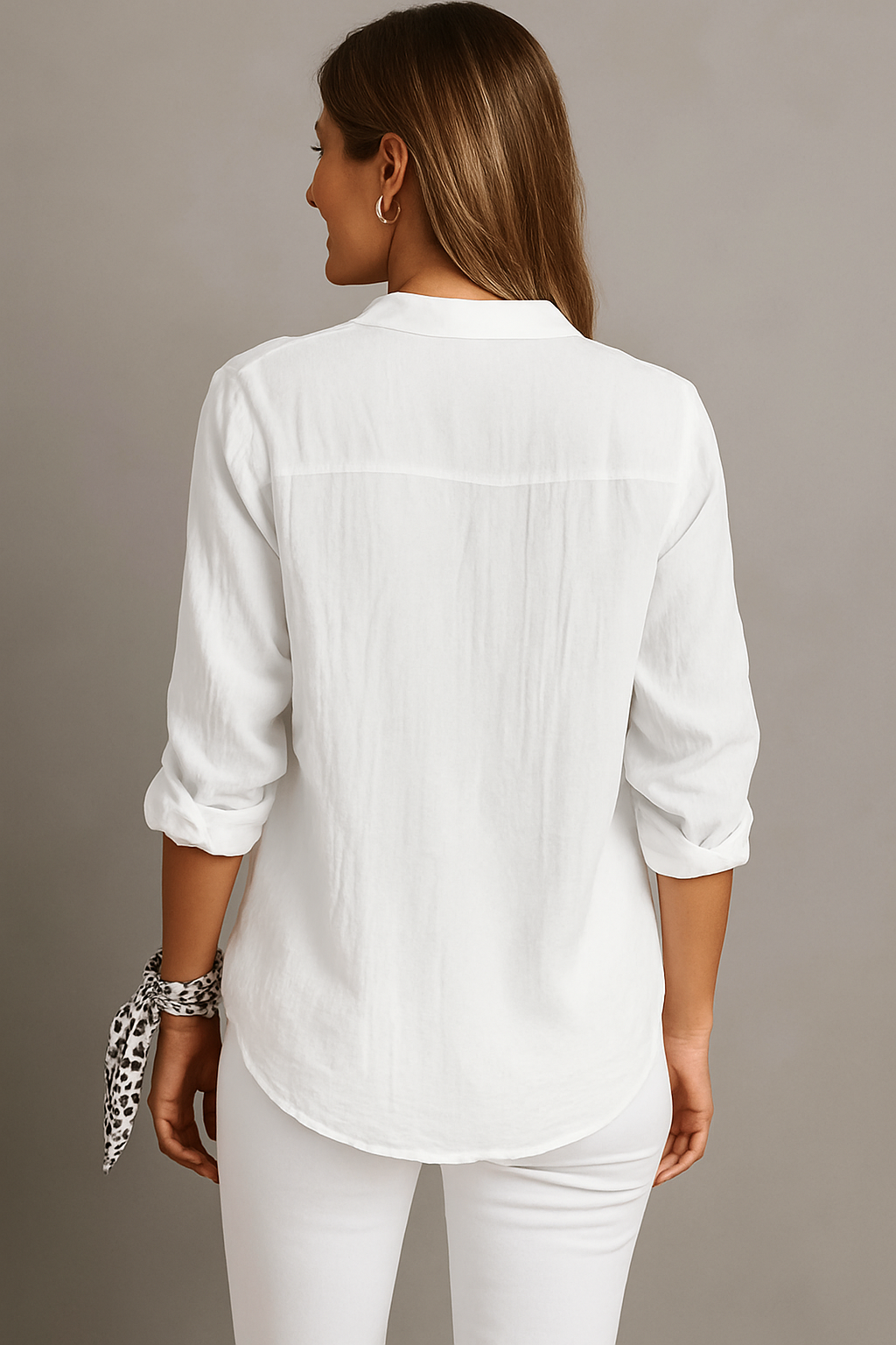 Ladies Summer Comfort Blouse With Button Closure