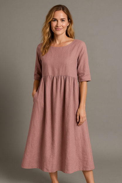 Women's Boho Long Sleeve Maxi Dress